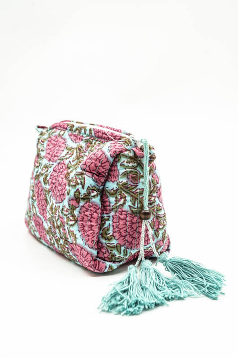 Cosmetic bag 10x8.75cm, light blue, multicolor