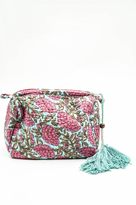 Cosmetic bag 10x8.75cm, light blue, multicolor