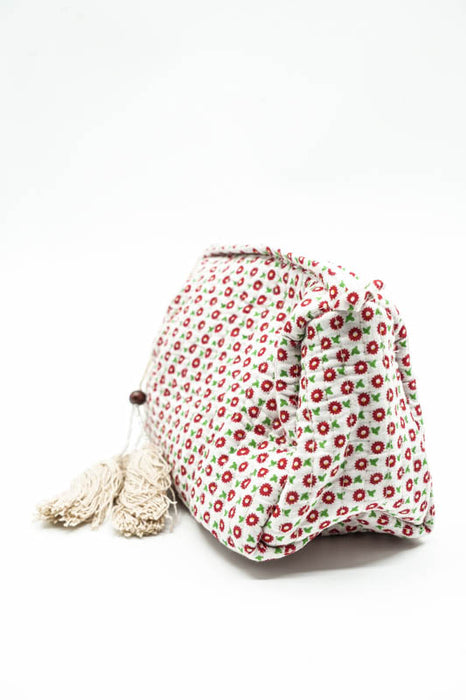 Cosmetic bag 10x8.75cm, white, multicolor