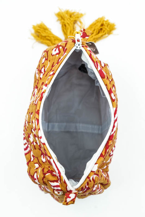 Cosmetic bag 10x8.75cm, orange, multicolor