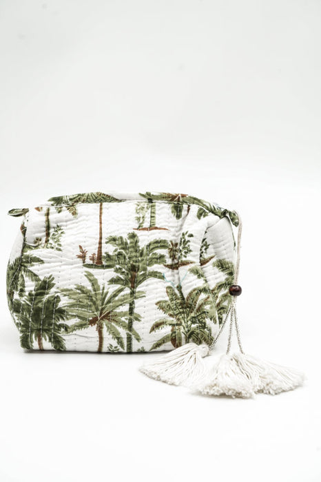 Cosmetic bag 10x8.75cm, white, gray, multicolor