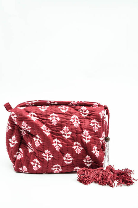 Cosmetic bag 10x8.75cm, red, pink, multicolor