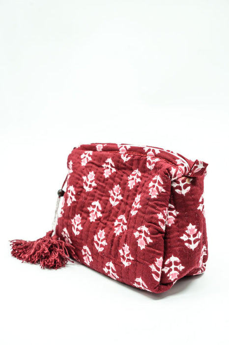 Cosmetic bag 10x8.75cm, red, pink, multicolor