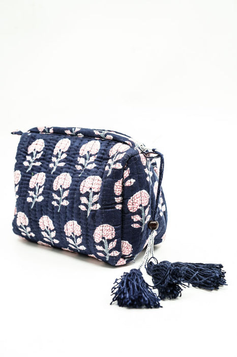 Cosmetic bag 10x8.75cm, dark blue, multicolor
