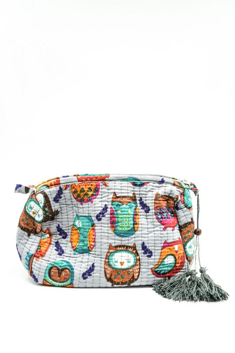 Cosmetic bag 12.5x10 cm, gray, multicolor