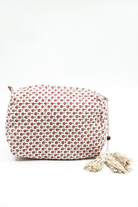 Cosmetic bag 12.5x10 cm, white, multicolor