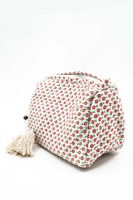 Cosmetic bag 12.5x10 cm, white, multicolor