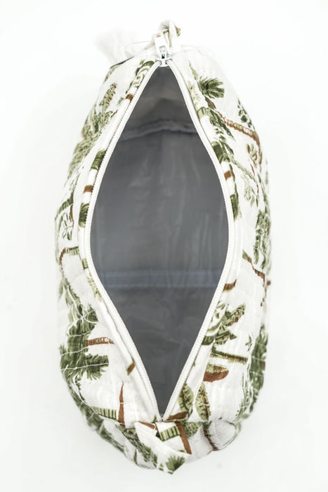 Cosmetic bag 12.5x10 cm, white, gray, multicolor