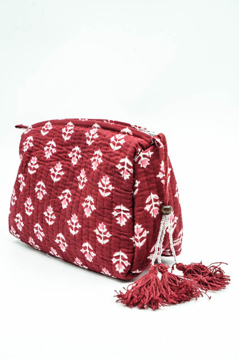 Cosmetic bag 12.5x10 cm, red, pink, multicolor