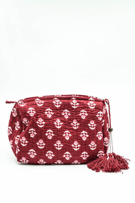 Cosmetic bag 12.5x10 cm, red, pink, multicolor