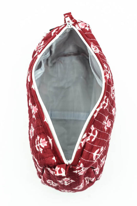 Cosmetic bag 12.5x10 cm, red, pink, multicolor