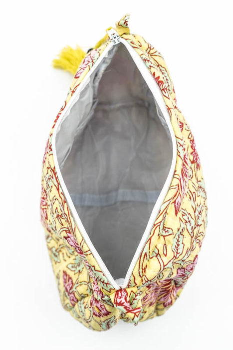 Cosmetic bag 12.5x10 cm, yellow, pink, multicolor