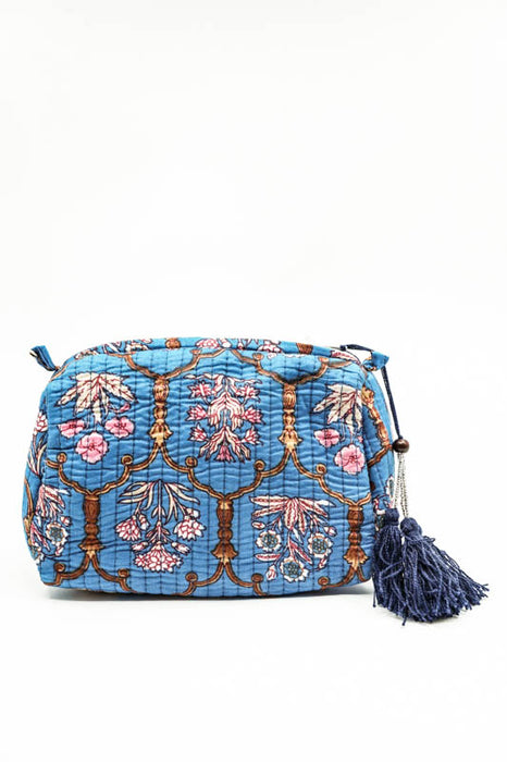 Cosmetic bag 12.5x10 cm, blue, pink, multicolor