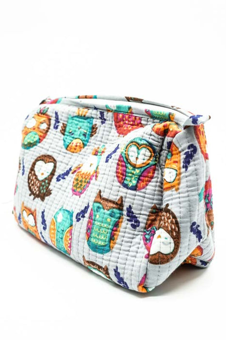 Cosmetic bag 13.75x11.25 cm, gray, multicolor