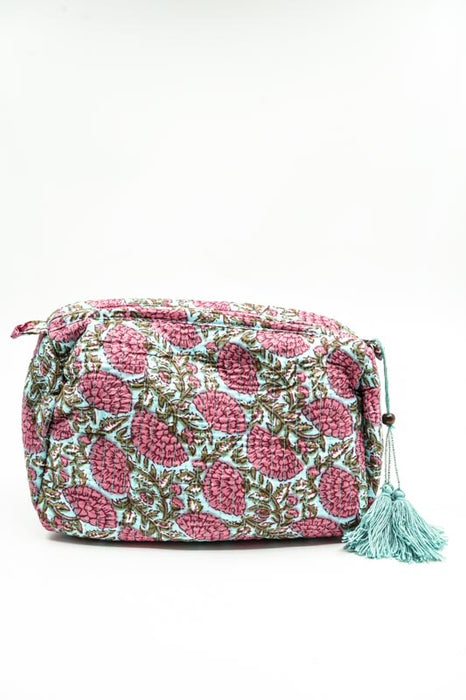 Cosmetic bag 13.75x11.25 cm, light blue, multicolor