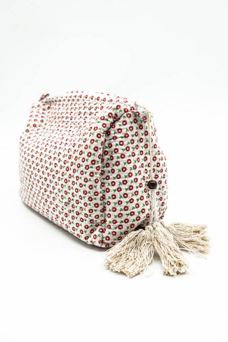 Cosmetic bag 13.75x11.25 cm, white, multicolor