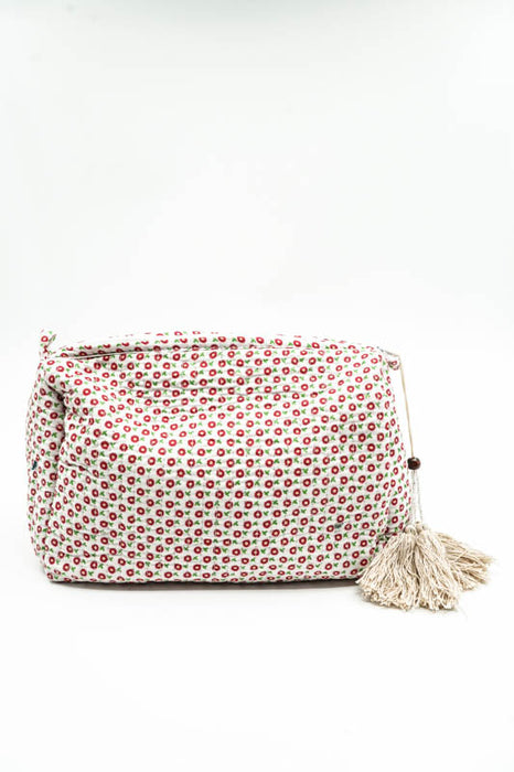 Cosmetic bag 13.75x11.25 cm, white, multicolor