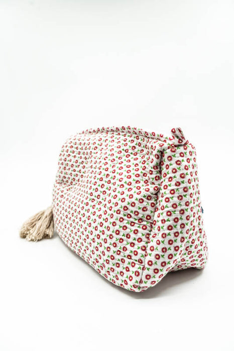 Cosmetic bag 13.75x11.25 cm, white, multicolor