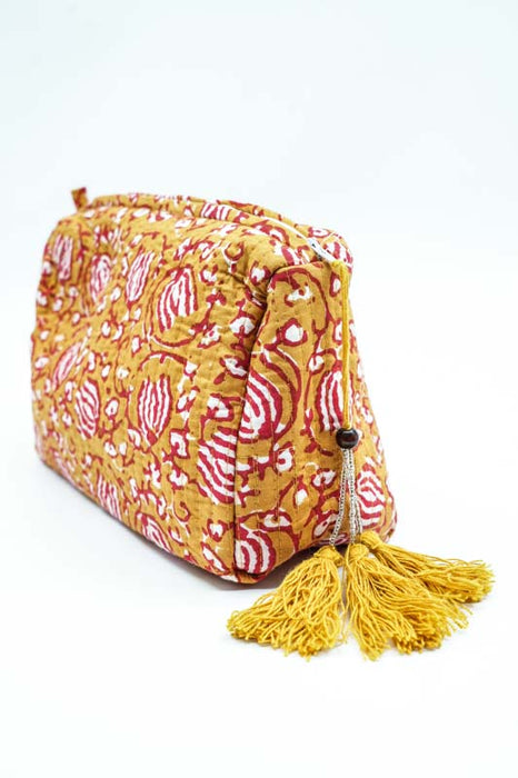 Cosmetic bag 13.75x11.25 cm, orange, multicolor