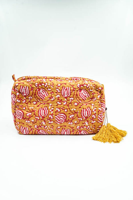 Cosmetic bag 13.75x11.25 cm, orange, multicolor