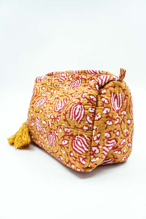 Cosmetic bag 13.75x11.25 cm, orange, multicolor
