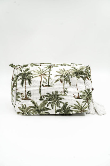 Cosmetic bag 13.75x11.25 cm, white, gray, multicolor