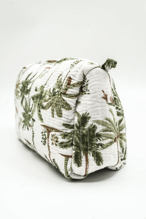 Cosmetic bag 13.75x11.25 cm, white, gray, multicolor