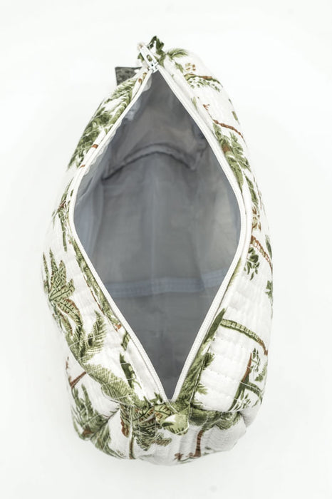 Cosmetic bag 13.75x11.25 cm, white, gray, multicolor