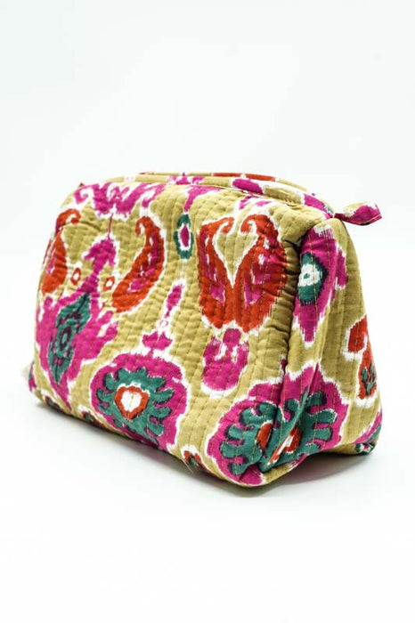 Cosmetic bag 13.75x11.25 cm, green, red, multicolor