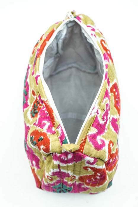 Cosmetic bag 13.75x11.25 cm, green, red, multicolor