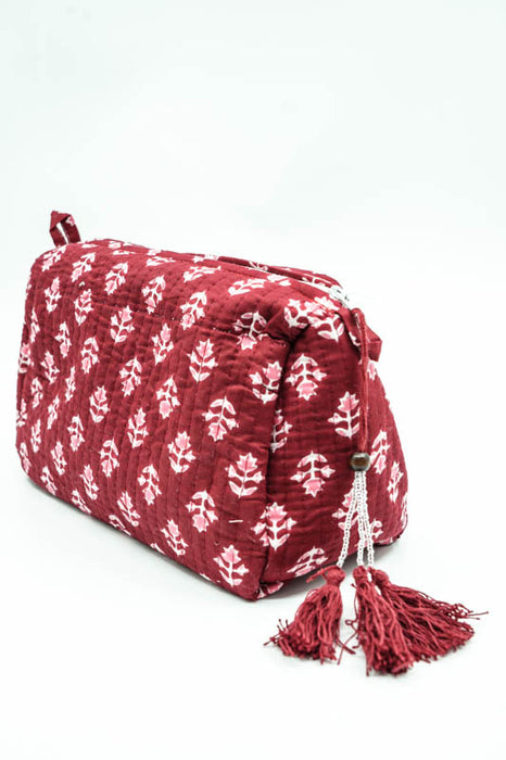 Cosmetic bag 13.75x11.25 cm, red, pink, multicolor