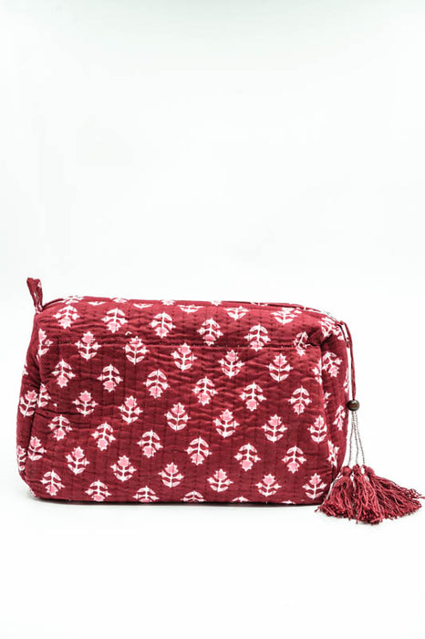 Cosmetic bag 13.75x11.25 cm, red, pink, multicolor