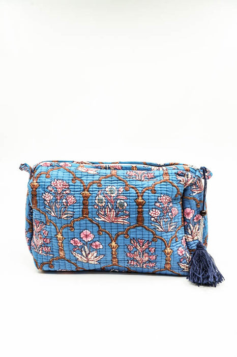 Cosmetic bag 13.75x11.25 cm, blue, pink, multicolor