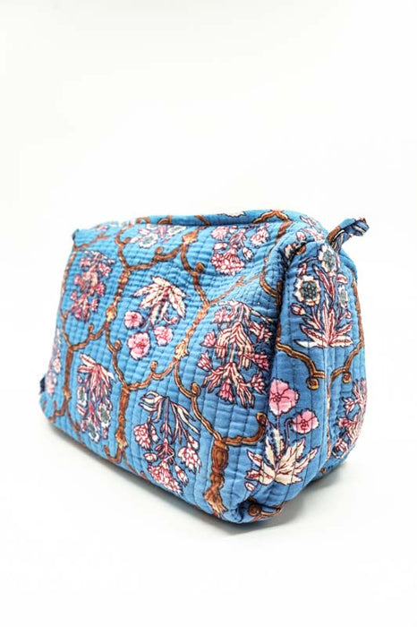 Cosmetic bag 13.75x11.25 cm, blue, pink, multicolor