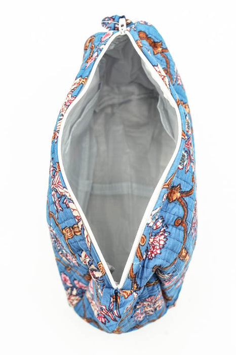 Cosmetic bag 13.75x11.25 cm, blue, pink, multicolor