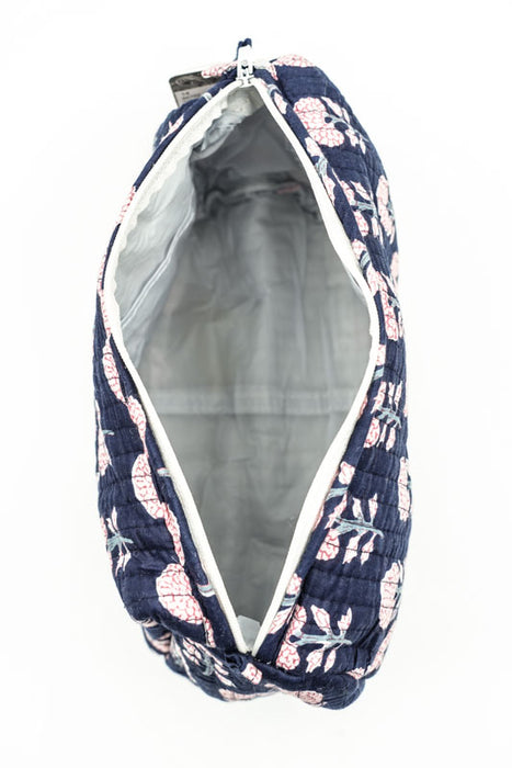 Cosmetic bag 13.75x11.25 cm, dark blue, multicolor