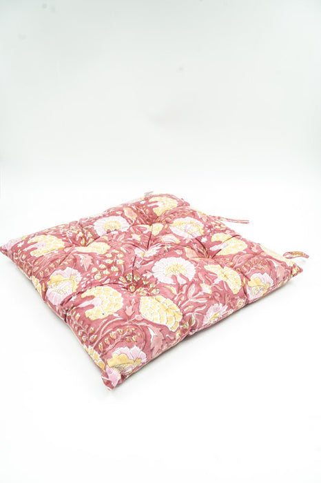 Chair cushions with ties, assorted, 40x40cm