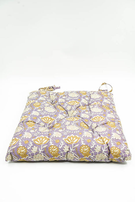 Chair cushions with ties, assorted, 40x40cm