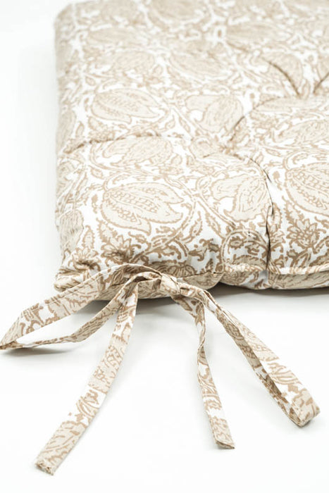 Chair cushions with ties, assorted, 40x40cm