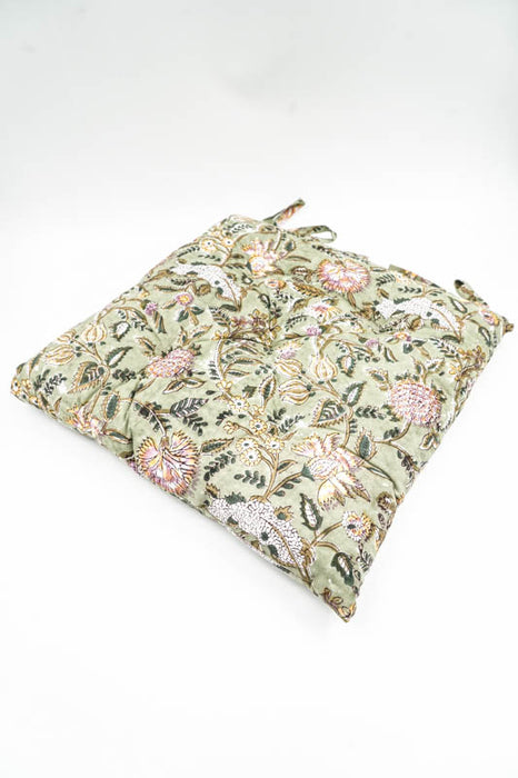 Chair cushions with ties, assorted, 40x40cm