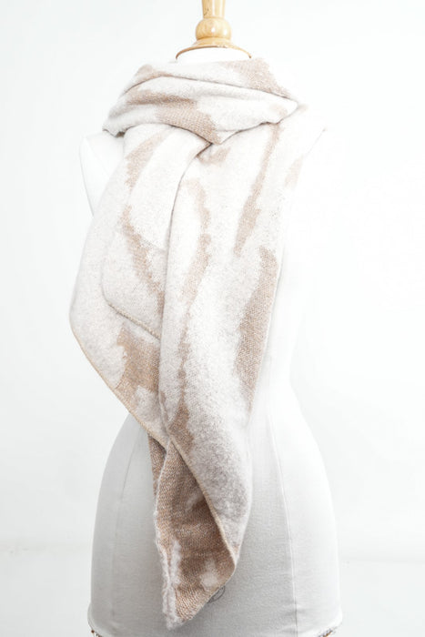 Schal Kaschmir/Wolle/Viskose beige 50x200 cm