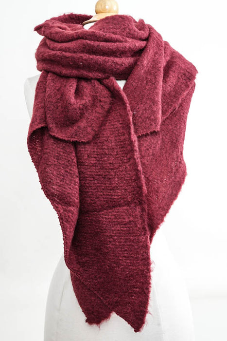 Schal Wolle/Viskose bordeaux 60x200 cm