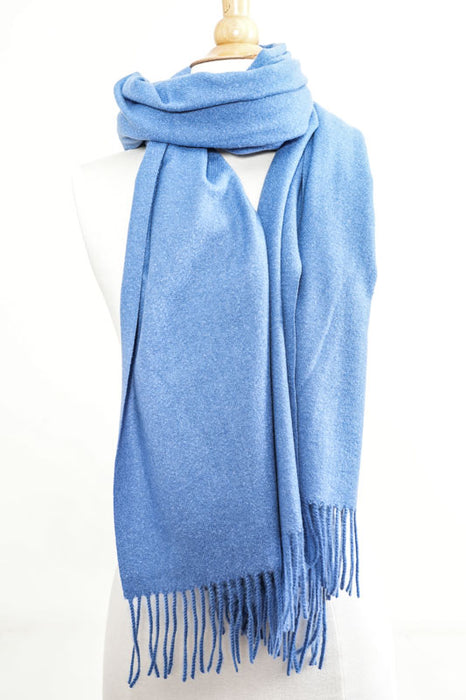 Schal Kaschmir/Viskose/Wolle jeansblau 70x190 cm