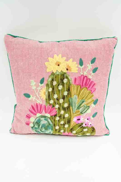 Decorative Cushion Cotton Blooming Cactus 45x45cm