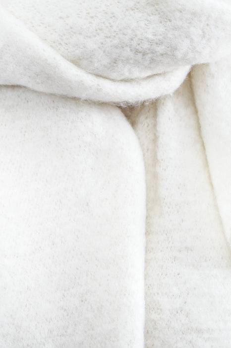 Scarf wool/viscose offwhite 60x200 cm