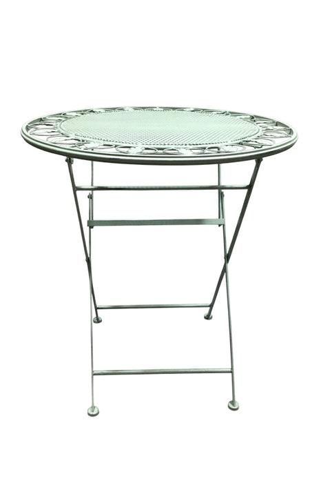 Bistro table round sage green 70cm
