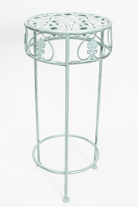 Round 3-legged flower stand, sage, medium, 27x60cm