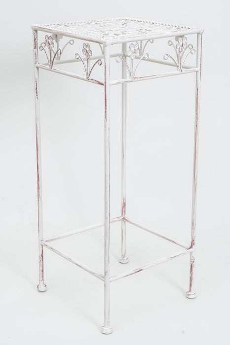 4-sided antique cream-colored flower stand, medium size, 25x60cm