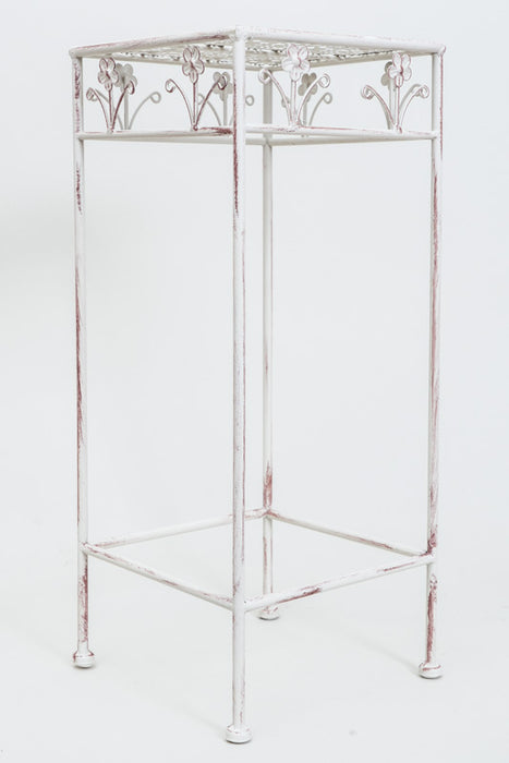 4-sided antique cream-colored flower stand, medium size, 25x60cm