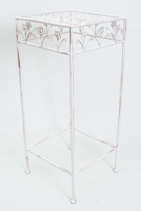 4-sided antique cream flower stand, large, 30x70cm